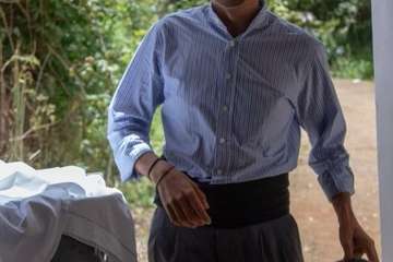 Las lavanderas, motivo de El Roque Azucarero para felicitar por el Día de Canarias/Yure Dial Fotografía.